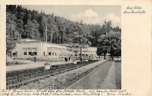 Bad Elster Neues Badekaffee Postkarte AK 1935