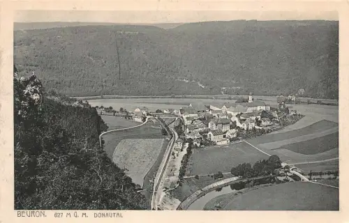 Beuron 627 m ü. M. Donautal Ansicht Feldpostkarte Baden-Württemberg AK 1917