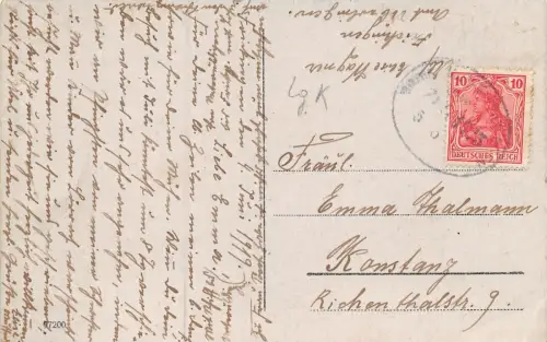 Ueberlingen a. B. Am Landungsplatz Baden-Württemberg Postkarte AK