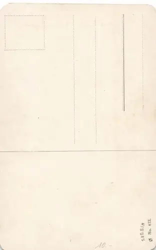 Teure Heimat sei gegrüßt Soldat macht Musik Postkarte AK