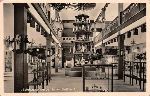 Spielzeug-Werbe-Schau Seiffen Ergeb. Postkarte