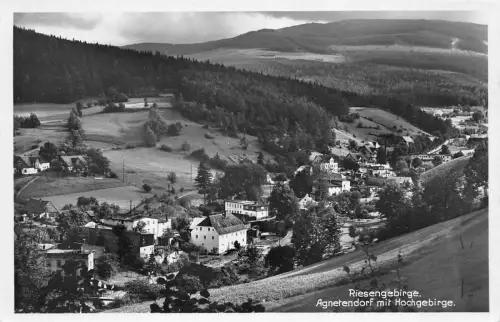 Riesengebirge Agnetendorf (Jagniątków) mit Hochgebirge AK