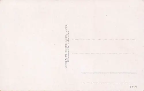 Krantor, Marienkirche und Vier Wahrzeichen in Danzig Postkarte AK 1925