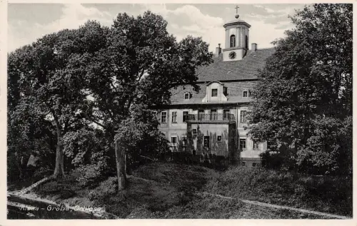 Riesa Gröba Schloss Postkarte AK 1931