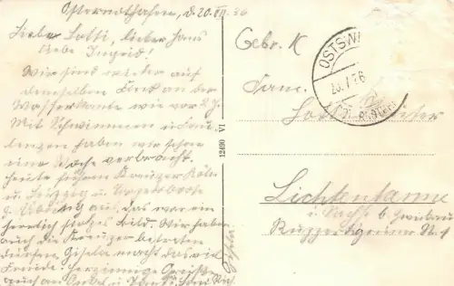 Ostseebad Osternothafen Postkarte AK 1936