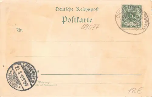 AK Zschopauthal Lichtenwalde Litho 1899