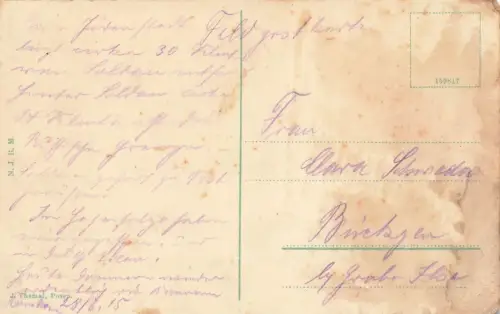 Am Markt mit Apotheke in Mlawa Mława Polen Postkarte AK 1915