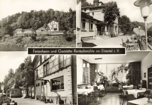 AK Rentzschmühle Ferienheim Gaststätte Innenansicht Sachsen Vogtland ungelaufen