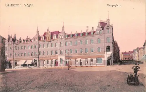 Oelsnitz i. Vogtl. Heppeplatz Postkarte AK