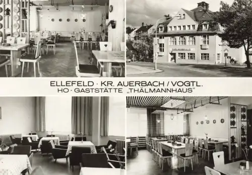 AK Ellefeld HO Gaststätte Thälmannhaus Innenansicht Sachsen Vogtland ungelaufen