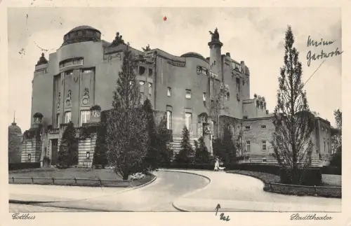 Cottbus Stadttheater Postkarte 1933