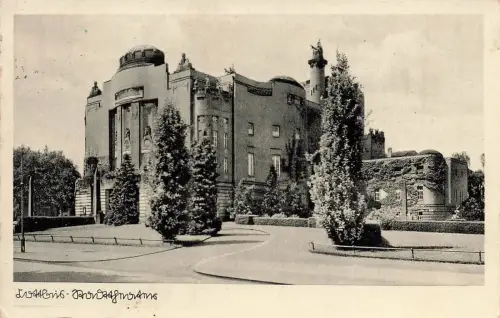 AK Cottbus Stadttheater 1939 Brandenburg gelaufen