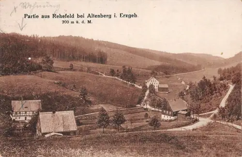 Partie aus Rehefeld bei Altenberg i. Erzgeb. Postkarte AK