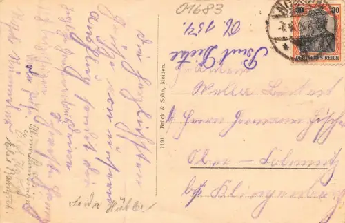 Bergschlösschen in Nossen Sachsen Postkarte AK 1906