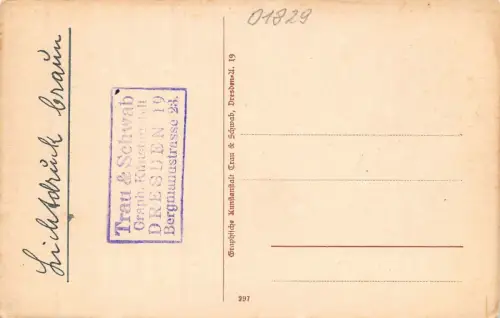Sächs. Schweiz Wehlen mit Pötzscha Dampfer Postkarte AK