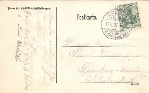 Rewahl / Rewal Kr. Greifenberg Pommern Leuchturm in Horst Postkarte 1907
