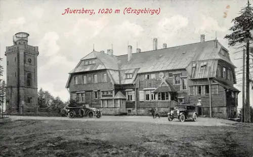 Auersberg Unterkunftshaus 1020 m i. sächs. Erzgebirge AK