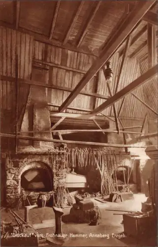 Glückauf vom Frohnauer Hammer Annaberg Erzgebirge Sachsen Postkarte