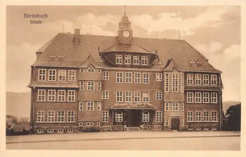 Bernsbach Lauter-Bernsbach Erzgebirge Schule AK