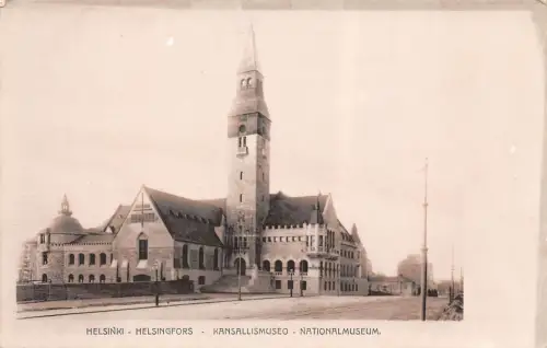 Helsinki Nationalmuseum Finland Postkarte AK
