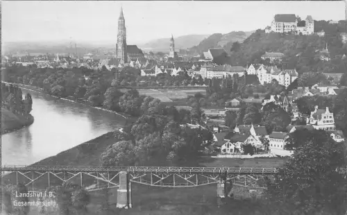 Landshut i. B. Gesamtansicht Postkarte 1925