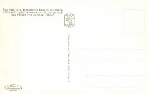 Insel Rügen Jagdschloß Granitz Postkarte AK