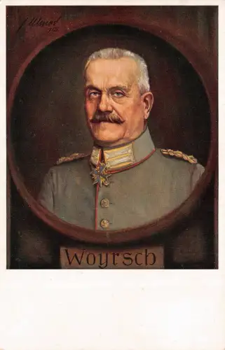 General von Woyrsch Portrait Postkarte