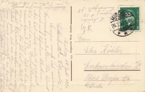 Seebrücke in Seebad Misdroy Pommern Postkarte AK 1930