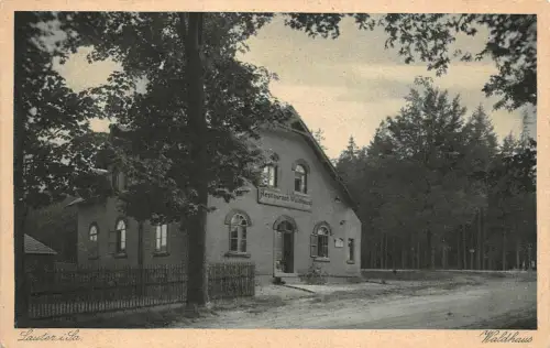 Lauter i. Sa. Restaurant Waldhaus Postkarte AK