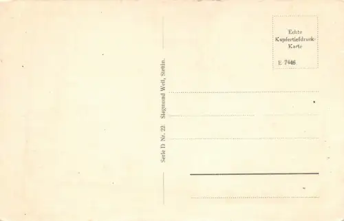 Stettin Rathaus mit Manzelbrunnen Postkarte