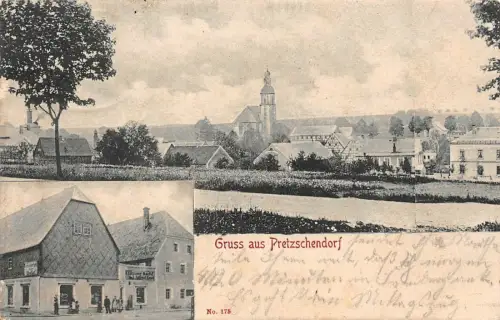 Gruss aus Pretzschendorf Ansicht Postkarte 1904