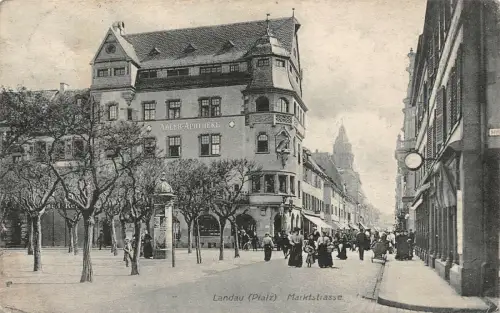 Landau (Pfalz) Marktstrasse Adler-Apotheke AK