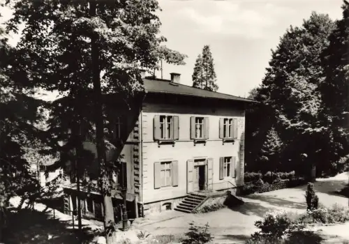Erholungsheim der IG Wismut Haus Chopin Rosenthal Sachsen Postkarte AK 1975