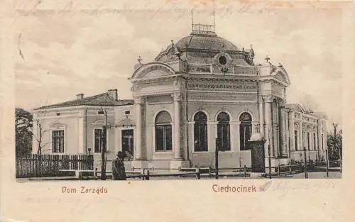 Dom Zarzadu Ciechocinek bei Toruń Weichselland Polen Postkarte AK 1915