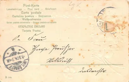 Dresden König Johann-Denkmal Kathol. Hofkirche u. Schloss AK geprägt 1904