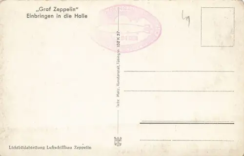 Einbringen in die Halle Graf Zeppelin Friedrichshafen Baden-Württemberg AK