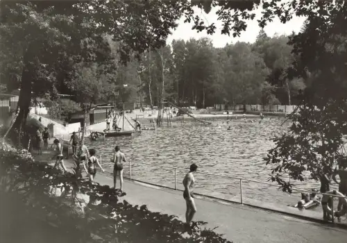 AK Rastenberg Schwimmbad Thüringen ungelaufen