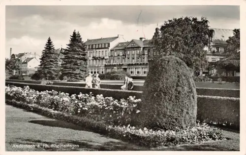 Andernach a. Rh. Rheinanlagen Postkarte AK 1939