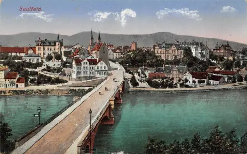 Saalfeld Saale Thüringen Postkarte