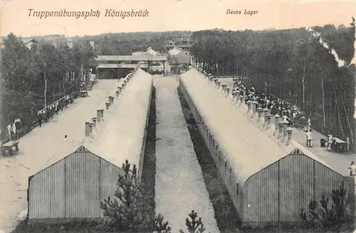 Truppenübungsplatz Königsbrück Neues Lager Postkarte AK 1910