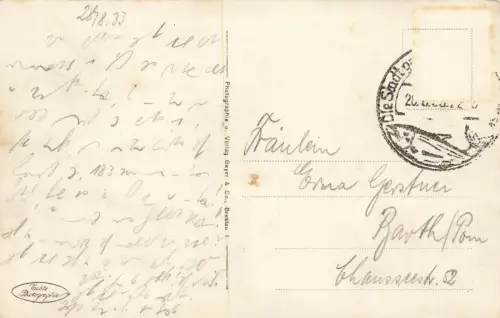 Gollen Turm und Restaurant in Köslin Koszalin Pommern Postkarte AK 1933