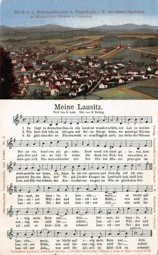 Blick v. d. Humboldtbaude b. Ebersbach i. S. Spreetal Postkarte AK 1919