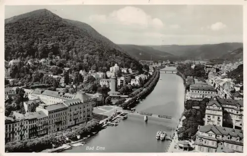 Bad Ems Lahn Postkarte AK 1937