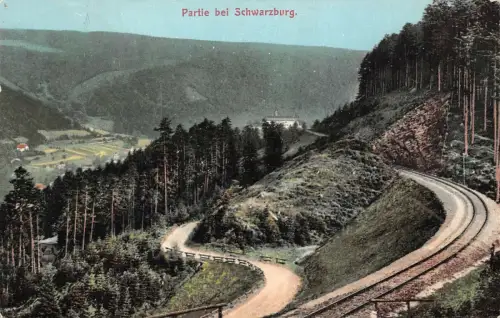 Partie bei Schwarzburg Postkarte AK 1910