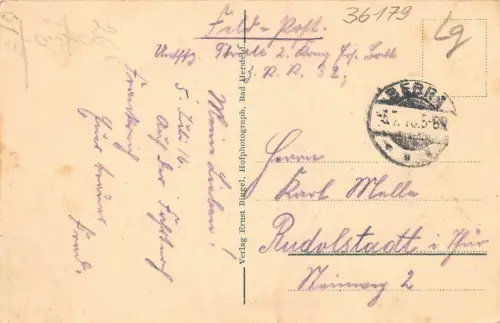 Bahnhof Bebra Kriegsjahre 1914/16 Postkarte 1916