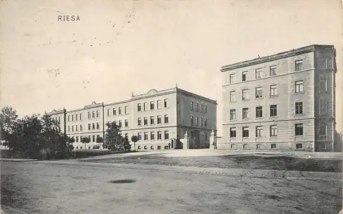 Riesa Kaserne Postkarte 1913