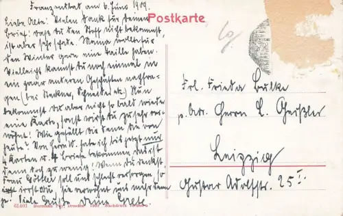 Stadtansicht auf das Franzensbad in Böhmen Postkarte AK 1909