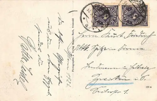 Kranzahl Erzgeb. Postkarte