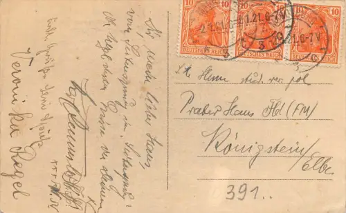 Magdeburg Lucasklause Postkarte AK 1921
