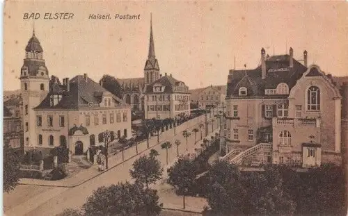 Bad Elster Kaiserl. Postamt Postkarte